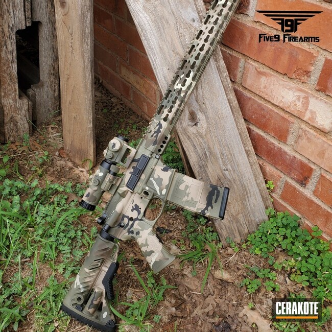 Cerakoted Cerakote Multicam On This Ar-15 Rifle