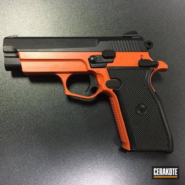 Cerakoted H-128 Hunter Orange And Hir- Gen Ii Graphite Black