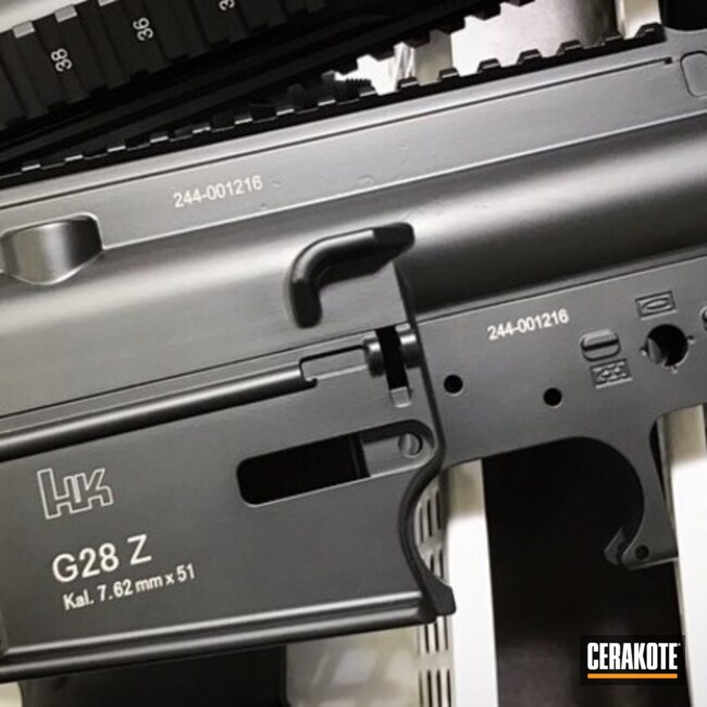 Cerakoted Hk Upper / Lower In Cerakote Graphite Black