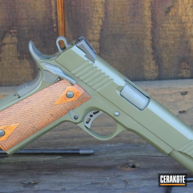 Cerakoted Restored Citadel 1911 Handgun Featuring Cerakote H-210 And H-236