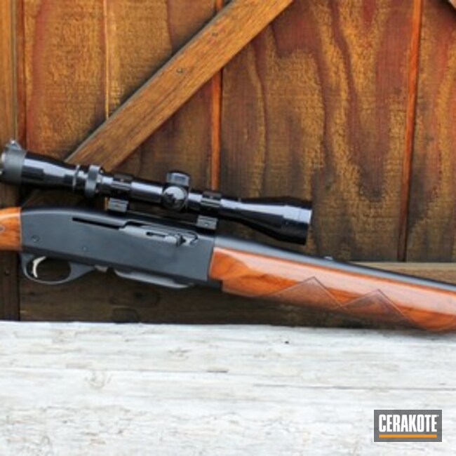 Cerakoted Remington Hunting Rifle Cerakote With Midnight Blue