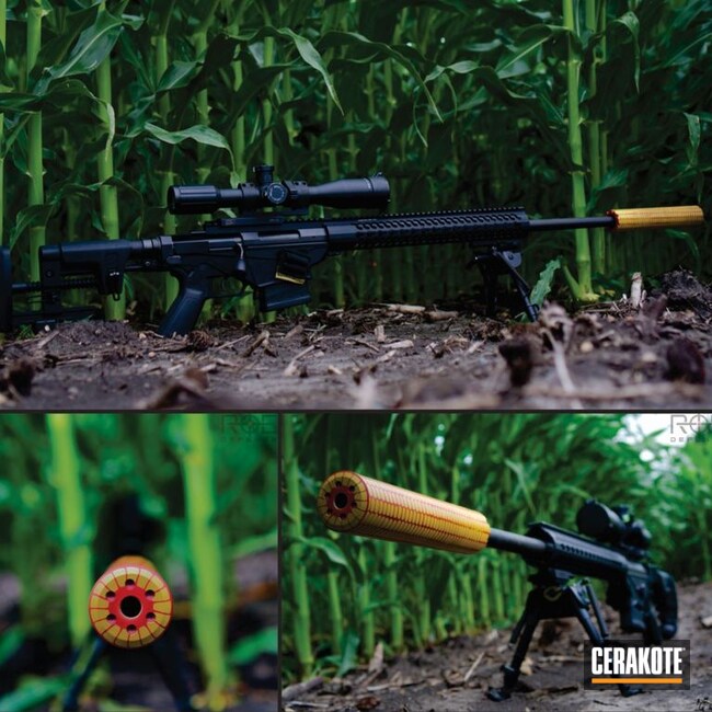 Cerakoted Corn Cob Suppressor