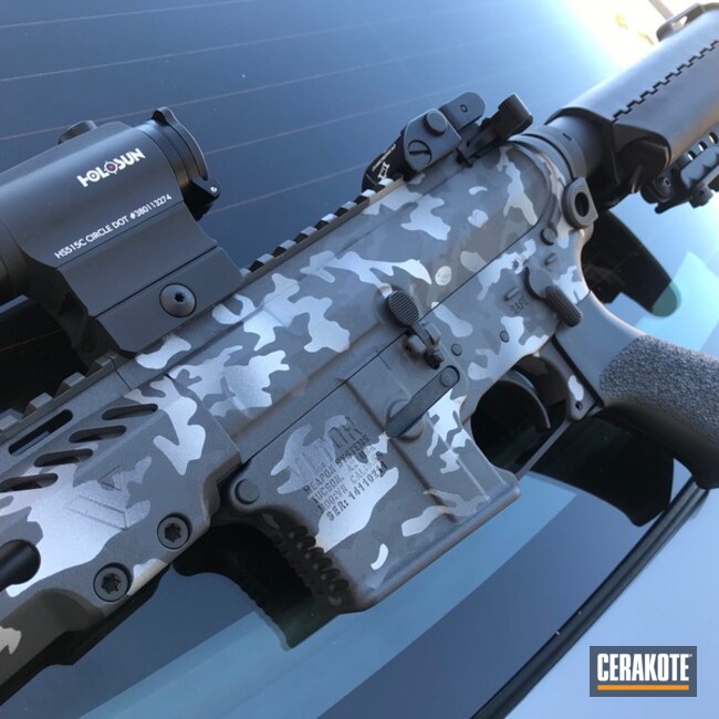 Cerakoted Vltor Rifle With Cerakote Multicam Finish