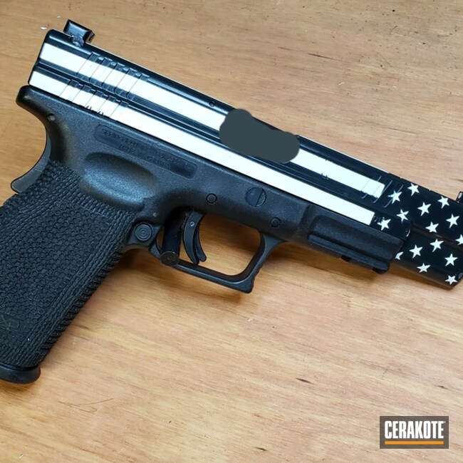 Cerakoted Thin Blue Line Handgun Finish