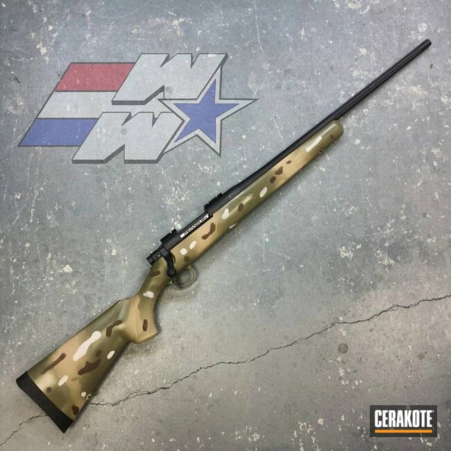 Cerakoted Multicam Mossberg Bolt Action Rifle