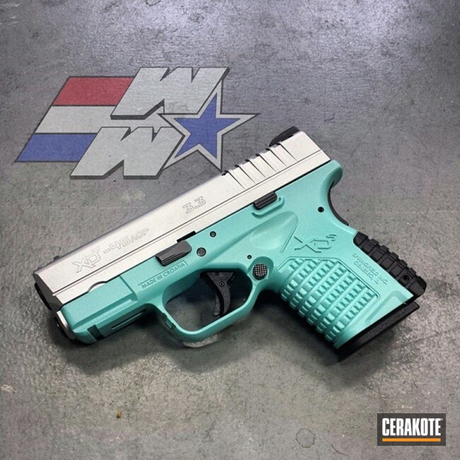 Cerakoted Two Toned Springfield Xds With Cerakote H-151 And H-175