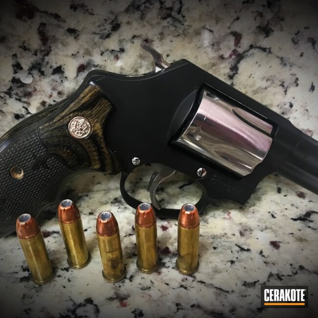 Cerakoted Smith & Wesson Revolver With Cerakote H-146