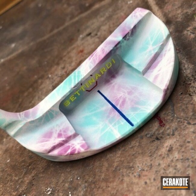 Cerakoted Custom Tie Dye Golf Putter