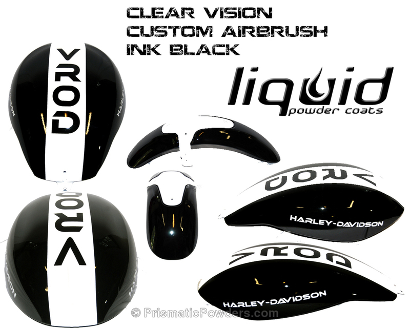 Polar White And Ink Black With Clear Vision Top Coat