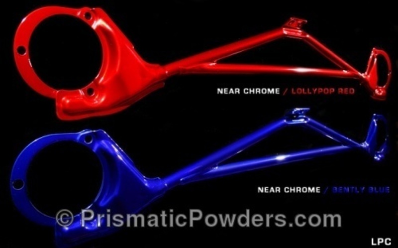 Super Chrome With Lollypop Red & Bently Blue Top Coats